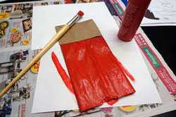 Paper Bag Sant Puppet for Christmas