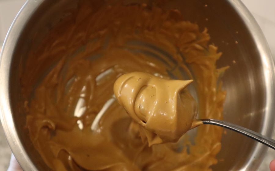 Scooping Whipped Coffee with a Spoon