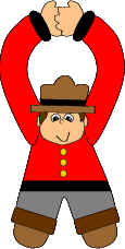 canadian mountie doorknob hanger