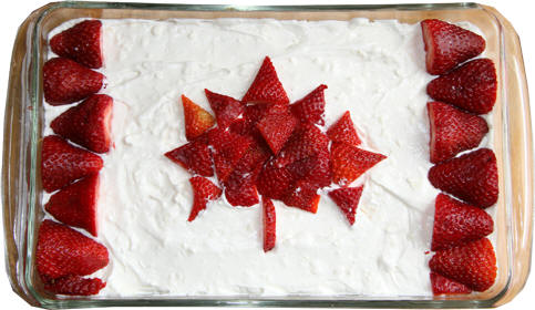 Canadian Flag Cake