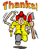 fire fighter themed thank you cards