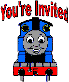 thomas the tank engine birthday invitation