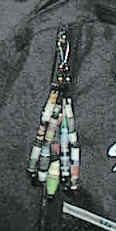paper bead keychains