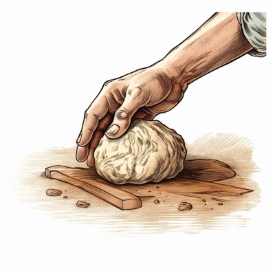kneading dough