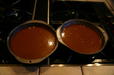 two round cakes