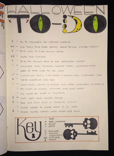 Bullet Journal Ideas: Halloween