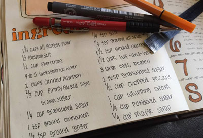 Bullet Journal Ideas: Recipe Pages