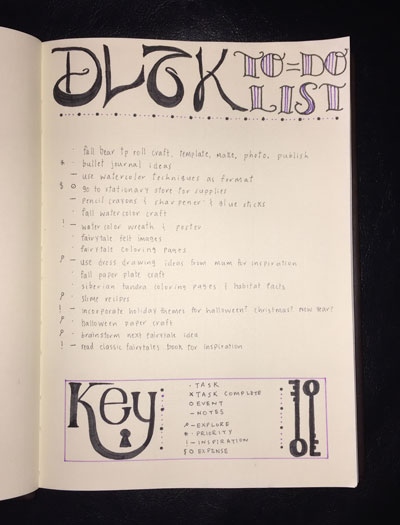 Bullet Journal Ideas: To-Do Lists
