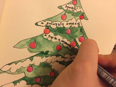 Bullet Journal Ideas: Christmas Wishlist