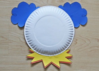 clown paper plate craft