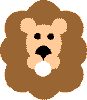shapes lion paper craft (circle practice)