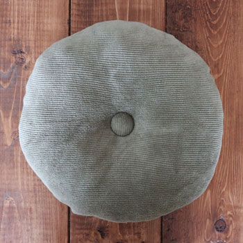 Upcycled Circle Pillow