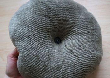 Upcycled Circle Pillow