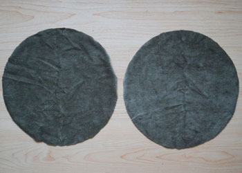 Upcycled Circle Pillow
