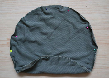Upcycled Circle Pillow