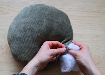 Upcycled Circle Pillow