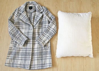 Upcycled Coat Pillow