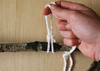nature themed macrame wall art