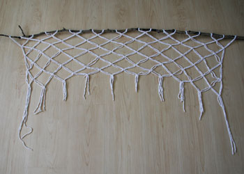 nature themed macrame wall art