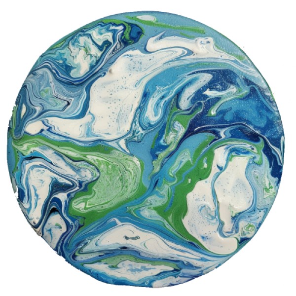 earth day shaving cream craft