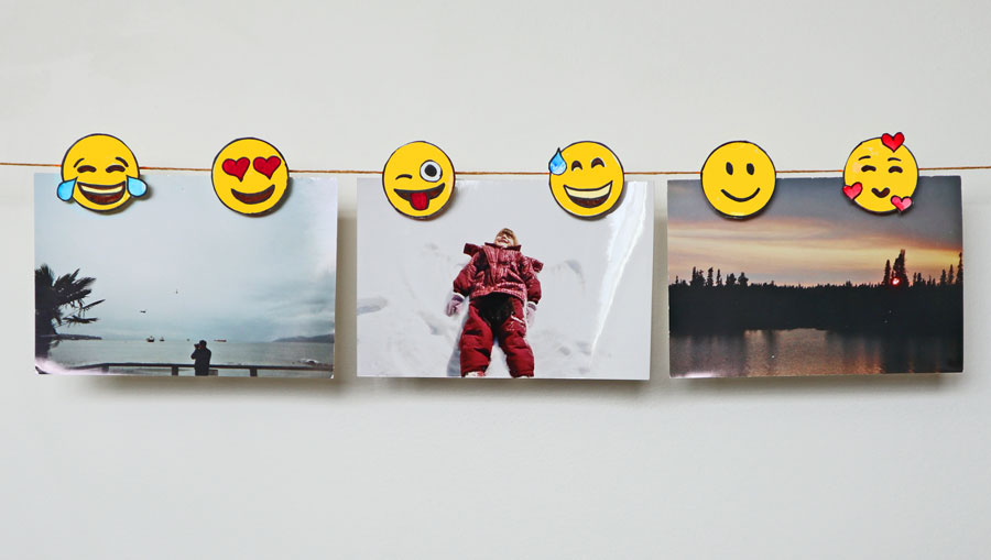 clothespin emojis craft