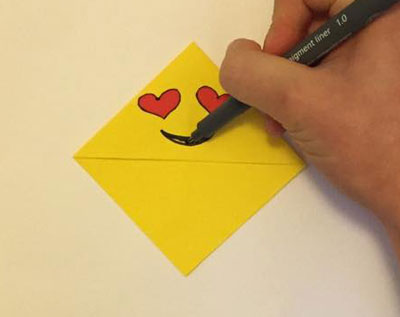 Easy-to Make Emoji Origami Paper Bookmarks - COS