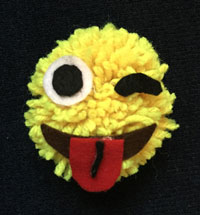 Goofy Emoji Wool Pompom