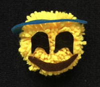 Halo Emoji Wool Pompom