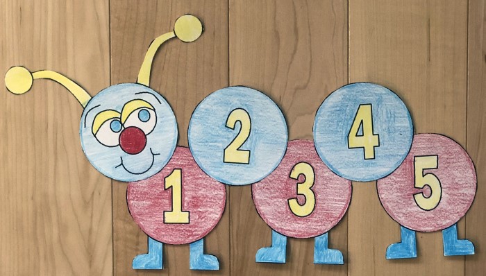 caterpillar for learning numbers