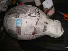 paper mache spider