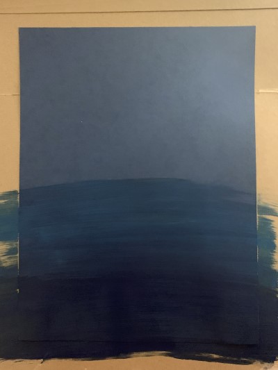 paint slightly ligher color above