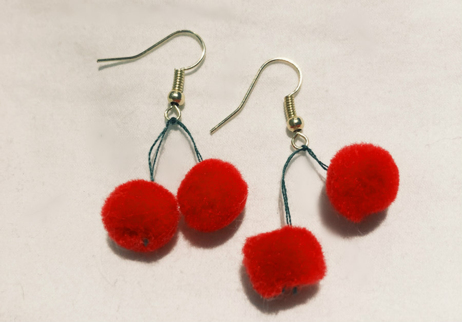 cherry earrings