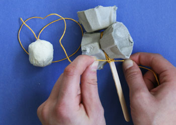 Egg Carton Kendama Craft