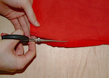 DIY upcycled produce bag