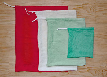 DIY upcycled produce bag