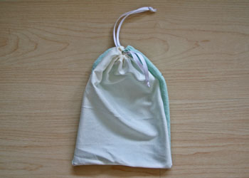 DIY upcycled produce bag