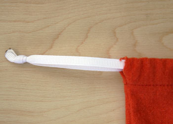 DIY upcycled produce bag