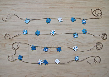 puzzle piece mobile craft