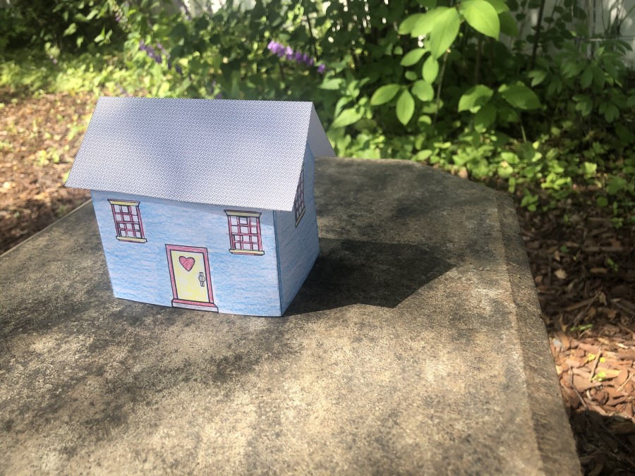 Printable paper house craft Printable paper house craft