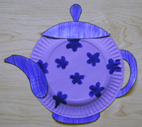 Paper Plate Teapot