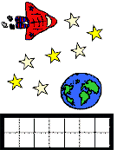 outer space themed chore or potty training chart