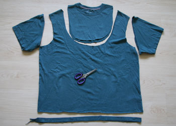 DIY simple t-shirt bag