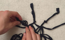 DIY macrame produce bag