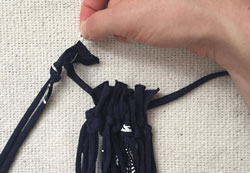 DIY macrame produce bag