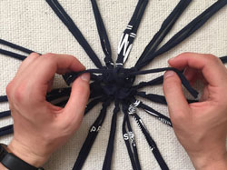 DIY macrame produce bag