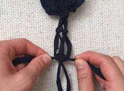 DIY macrame produce bag