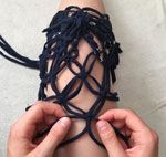 DIY macrame produce bag