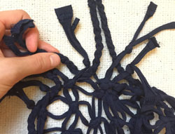 DIY macrame produce bag