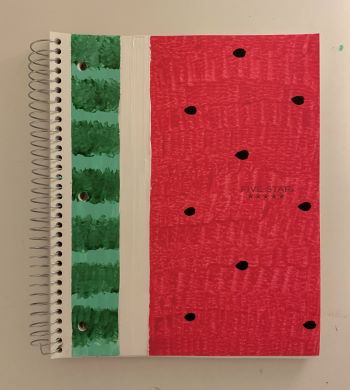 Make your own Watermelon Notebook for school