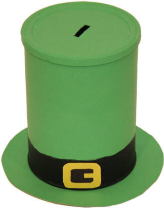 coffee can leprechaun hat